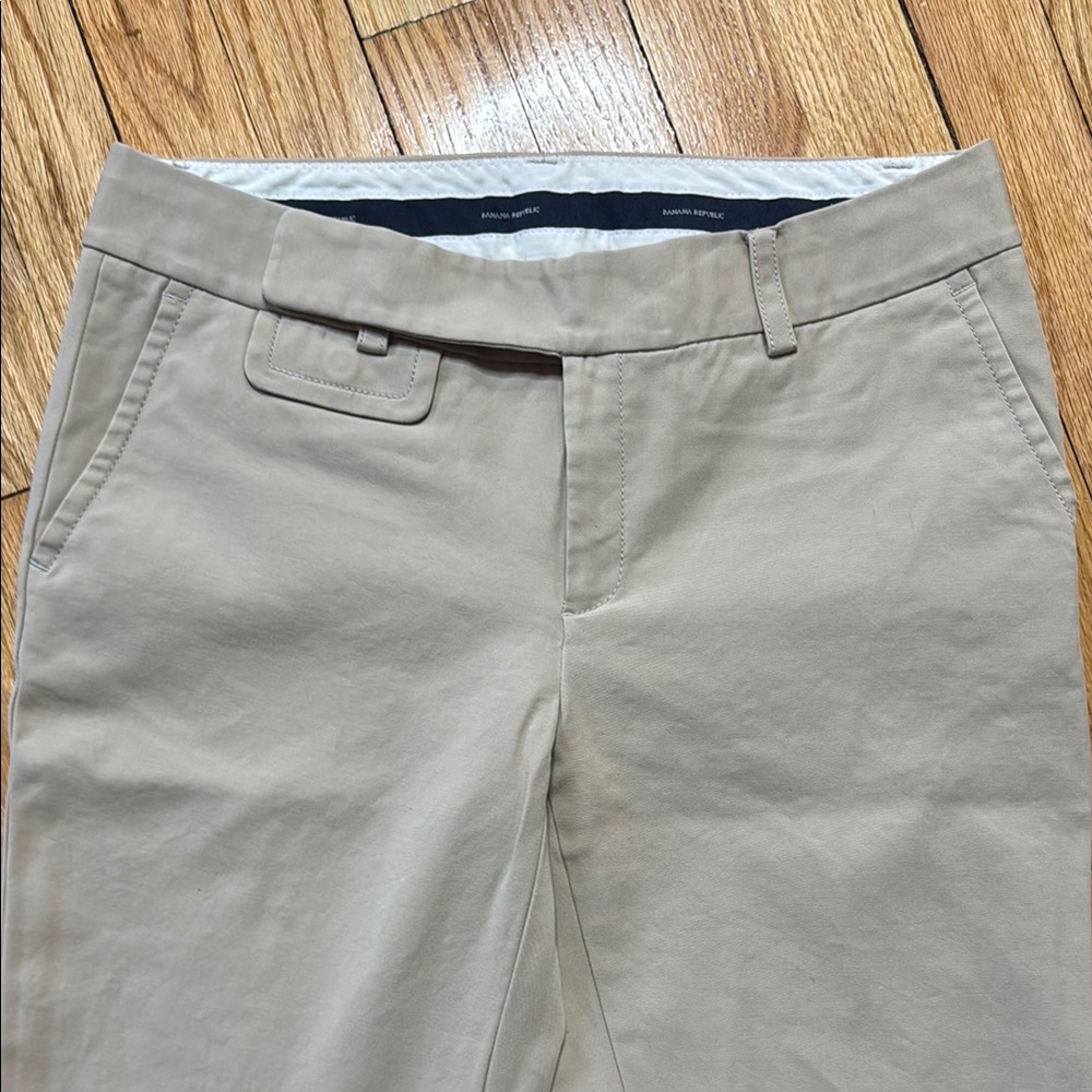 Banana Republic Tan Stretch Chinos with Cotton Blend Martin Fit Size 6